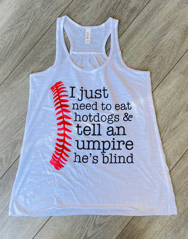 Umpire Tank Top - White